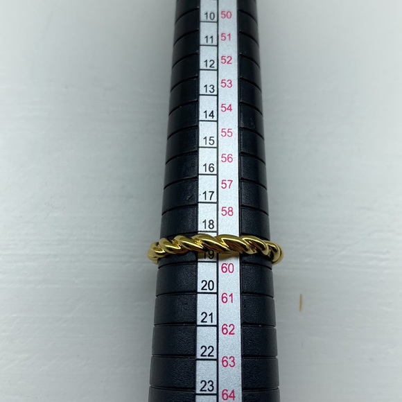 Gold Vermeil 925 PAJ Twist Wrap Ring - Picture 5 of 11